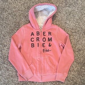 Abercrombie Kids Pink Hoodie with Logo